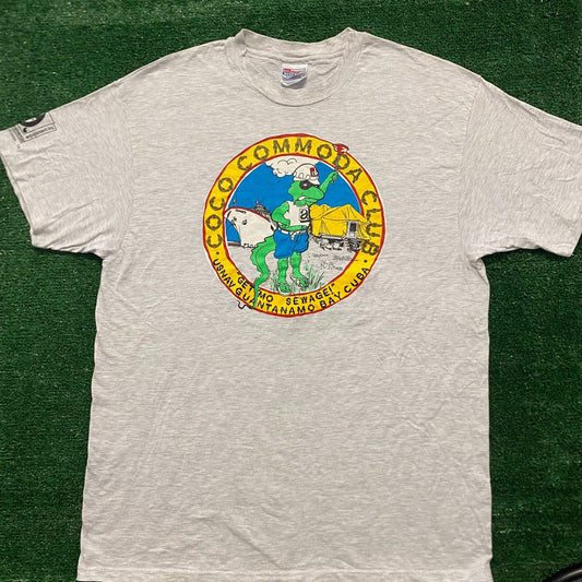 Vintage 90s Guantanamo Bay Single Stitch US Navy T-Shirt