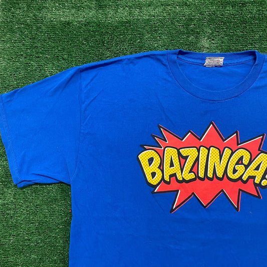 Vintage Y2K Baggy Big Bang Theory Bazinga TV Sitcom T-Shirt