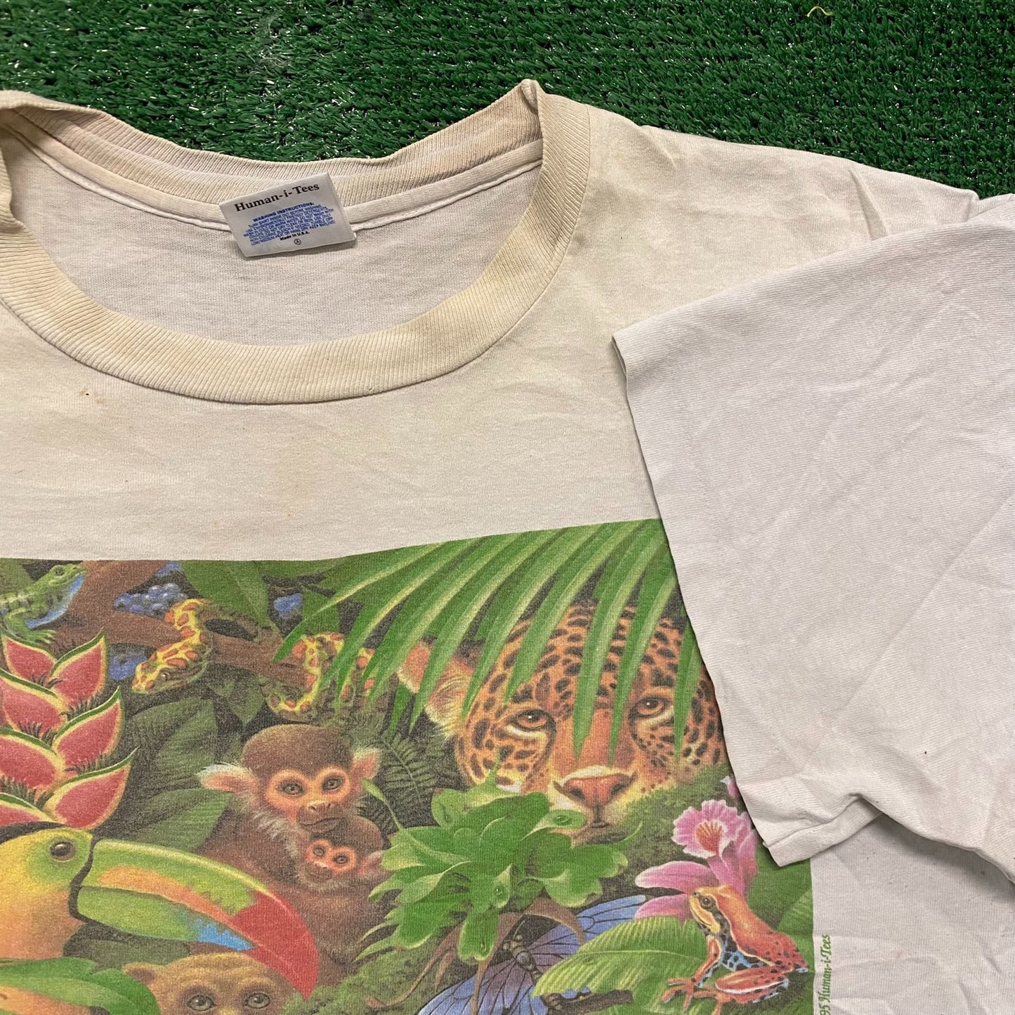 Rainforest Jungle Landscape Vintage Nature Animals T-Shirt