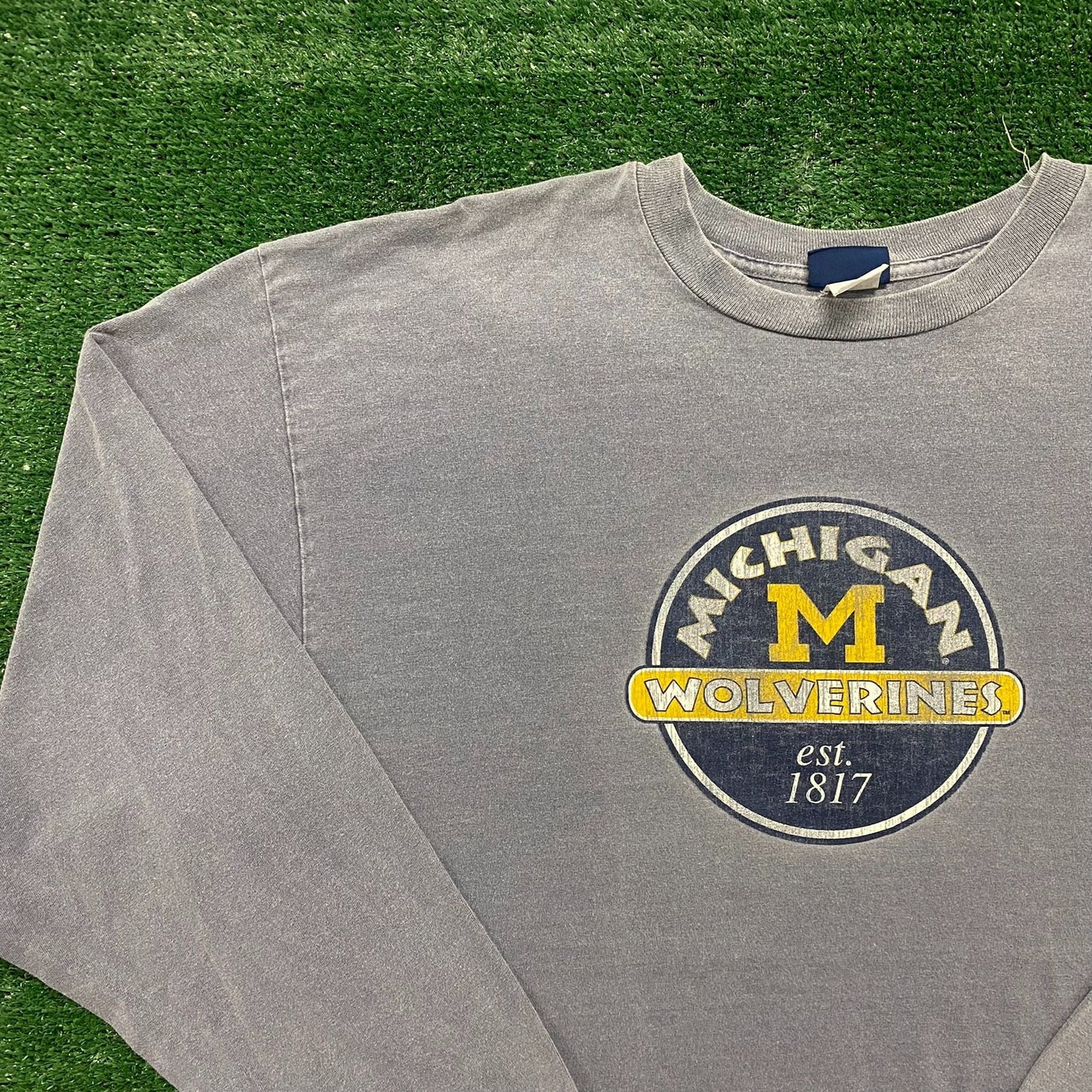 Vintage 90s Michigan Wolverines Essential College Sports Tee