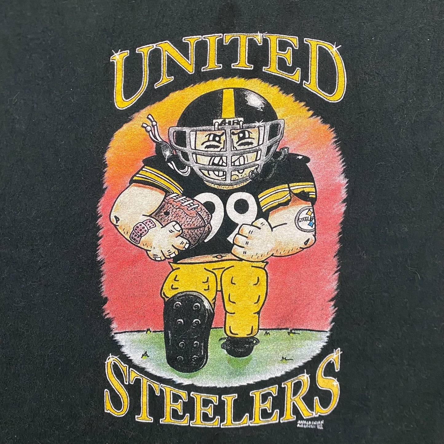 Vintage 90s Pittsburgh Steelers Football NFL Sun Faded Tee