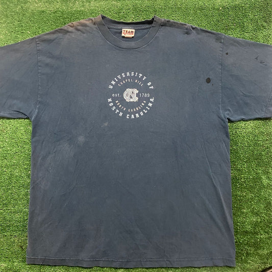 Vintage 90s UNC Chapel Hill Tar Heels Sports Sun Faded Tee