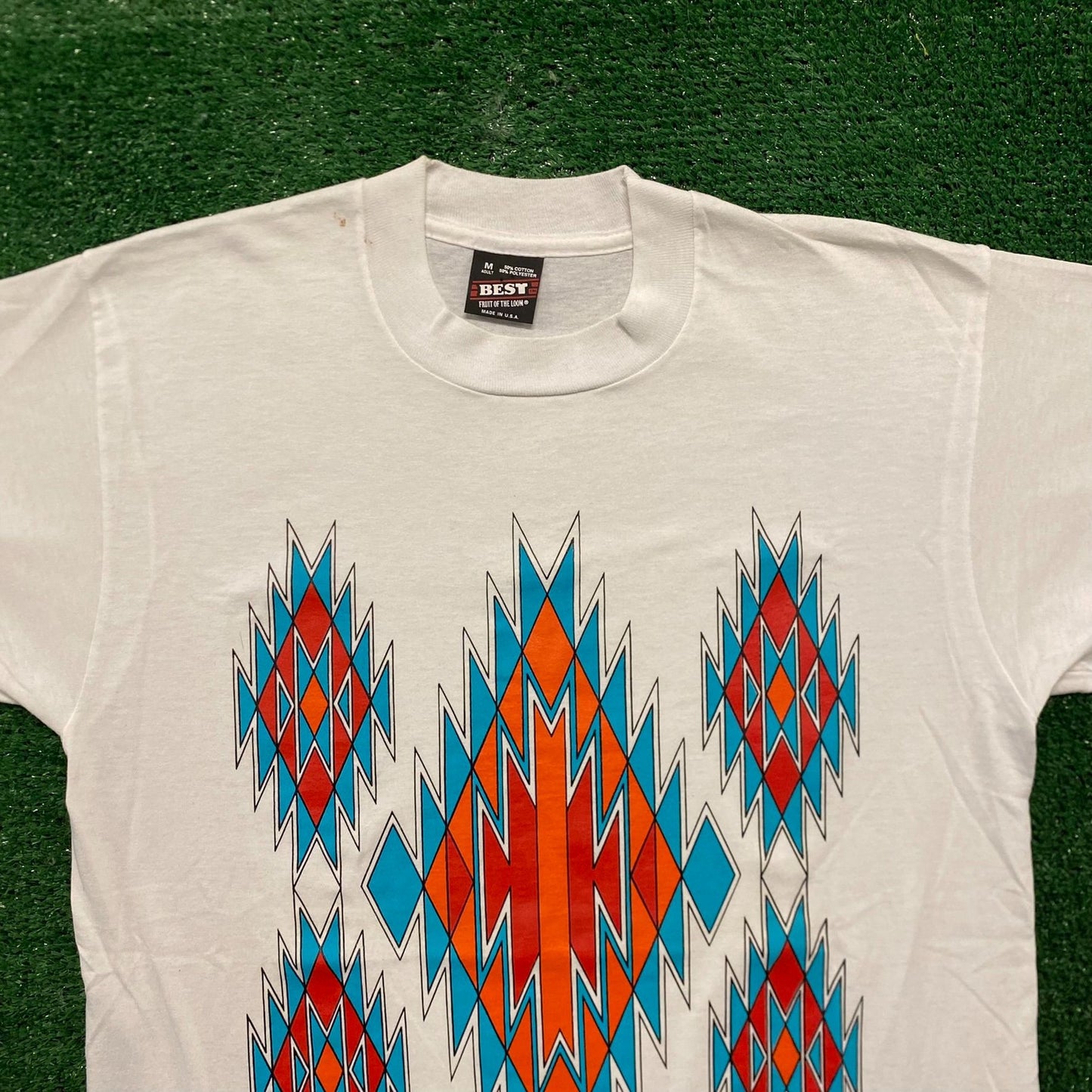 Native Aztec Geometric Vintage 90s Western T-Shirt