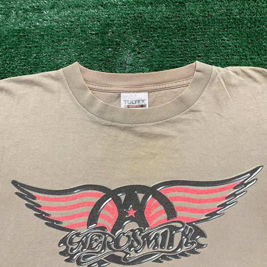Vintage 90s Essential Aerosmith Tour Wings Rock Band T-Shirt