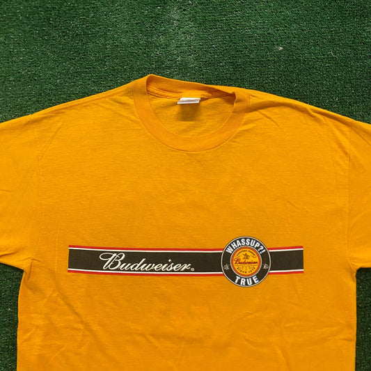 Budweiser Whassup? Vintage 90s Beer Drunk T-Shirt