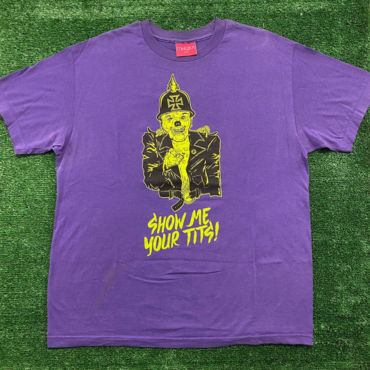 Zombie Tits Vulgar Vintage Punk Metal Band T-Shirt