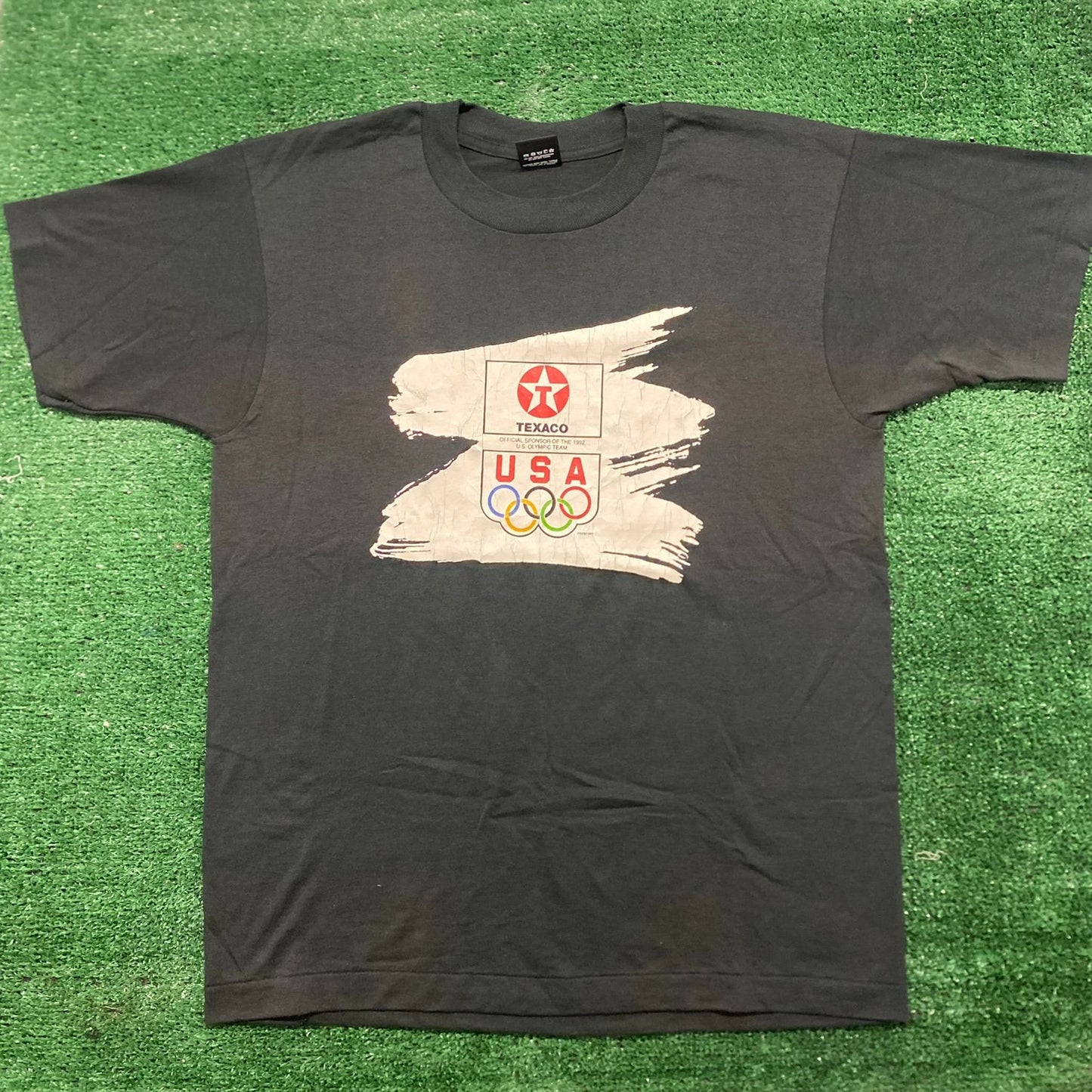 Vintage 90s Team USA Olympics Shirt Single Stitch Texaco Tee