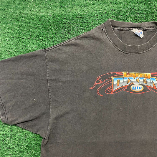 Vintage 90s NHRA Miller Drag Racing Sun Faded Baggy T-Shirt