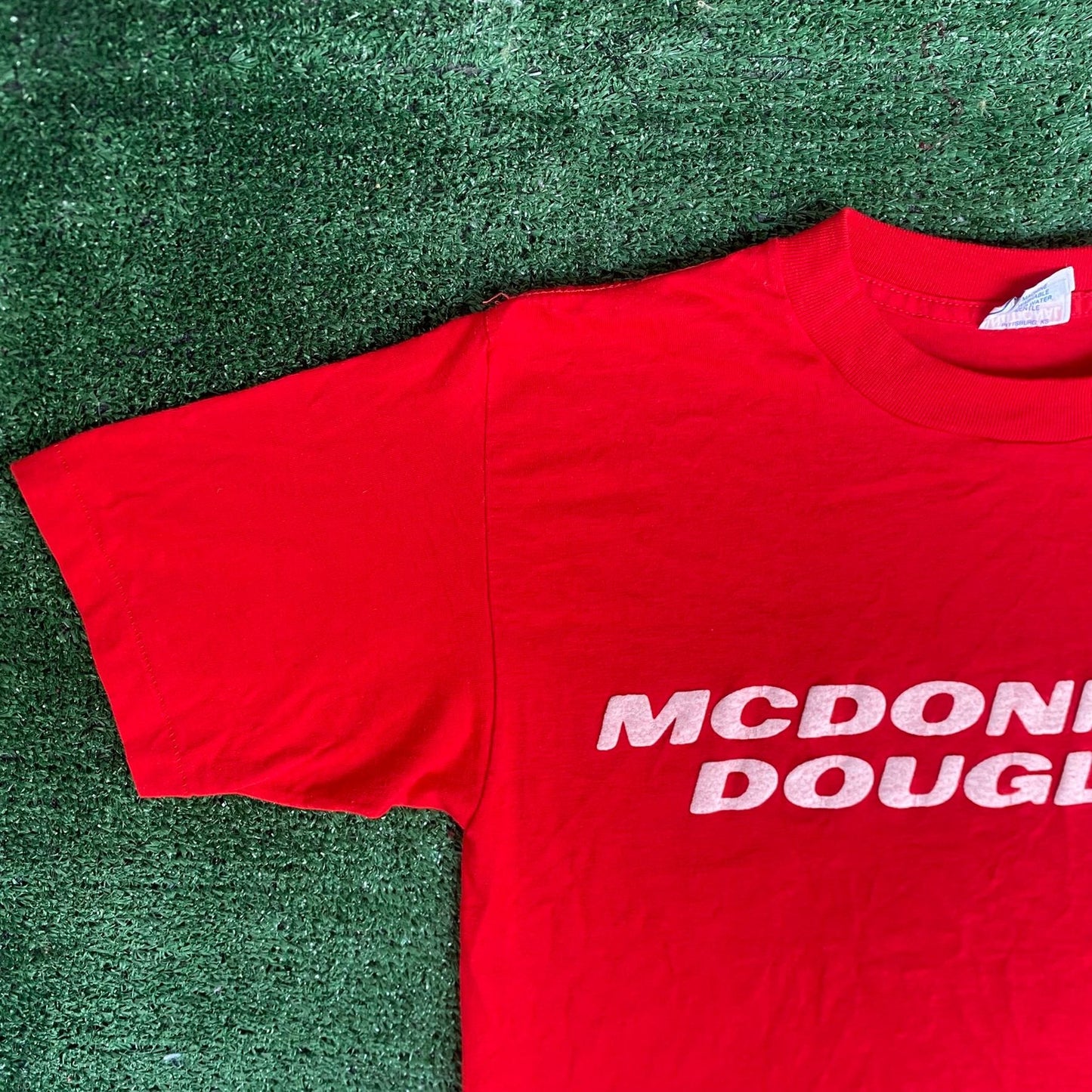 Vintage 80s McDonnell Douglas Shirt Military Single Stitch Tee