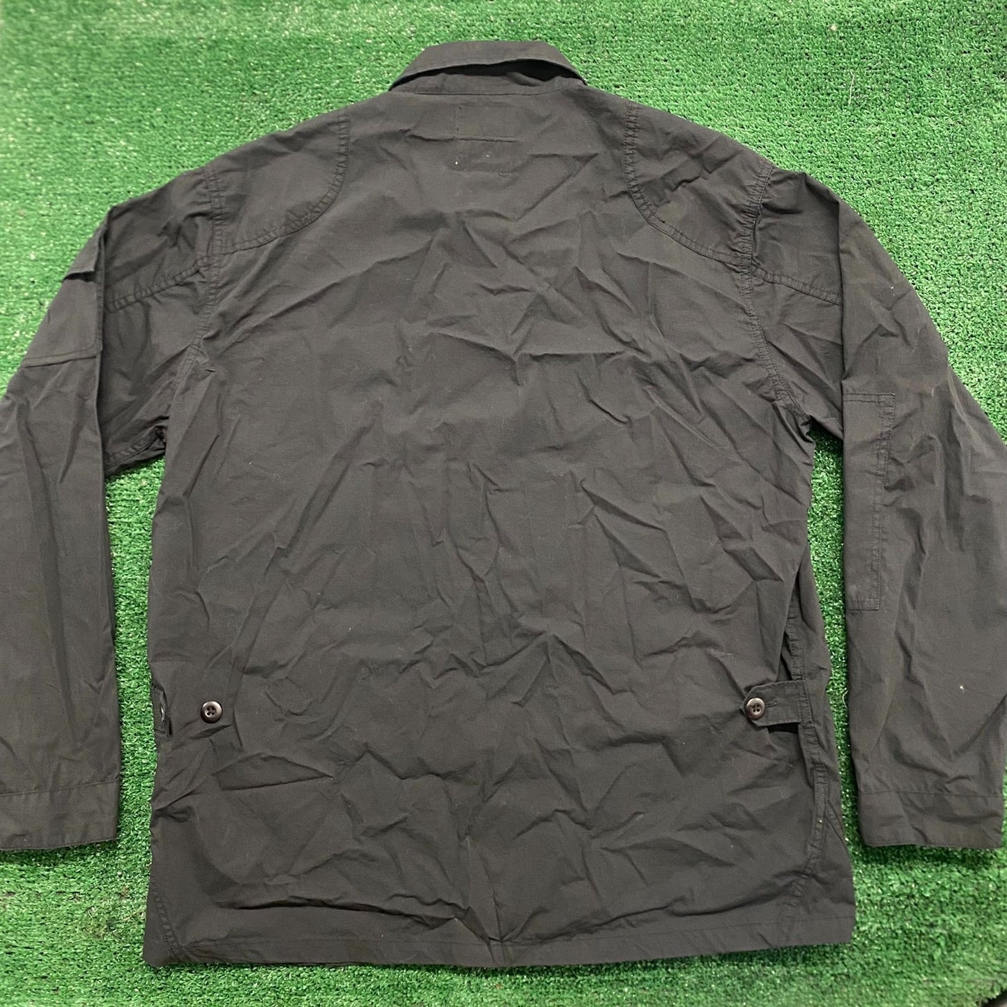 Stussy Ready and Forward Black Button Up Field Shirt Jacket