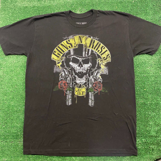Guns N Roses Skull Retro Vintage Rock Band T-Shirt