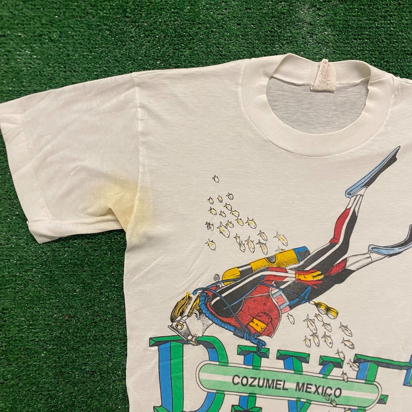 Vintage 80s Cozumel Mexico Single Stitch Tourist T-Shirt