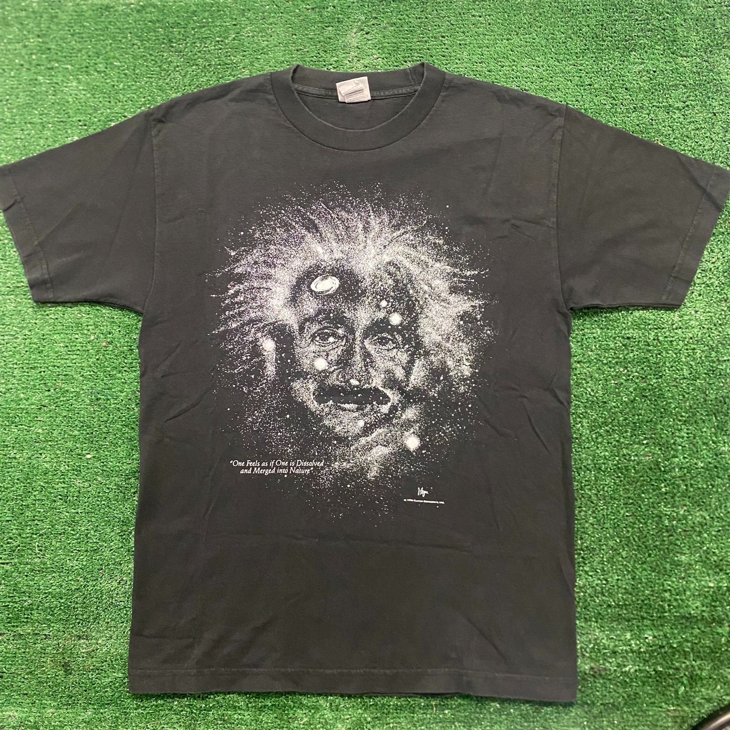 Vintage 90s Albert Einstein Space Quote Astronomy Science Tee