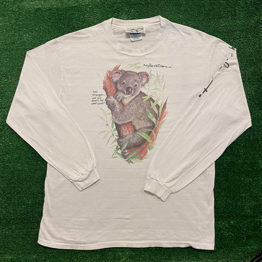 Koalas Vintage 90s Nature Animals Artwork T-Shirt
