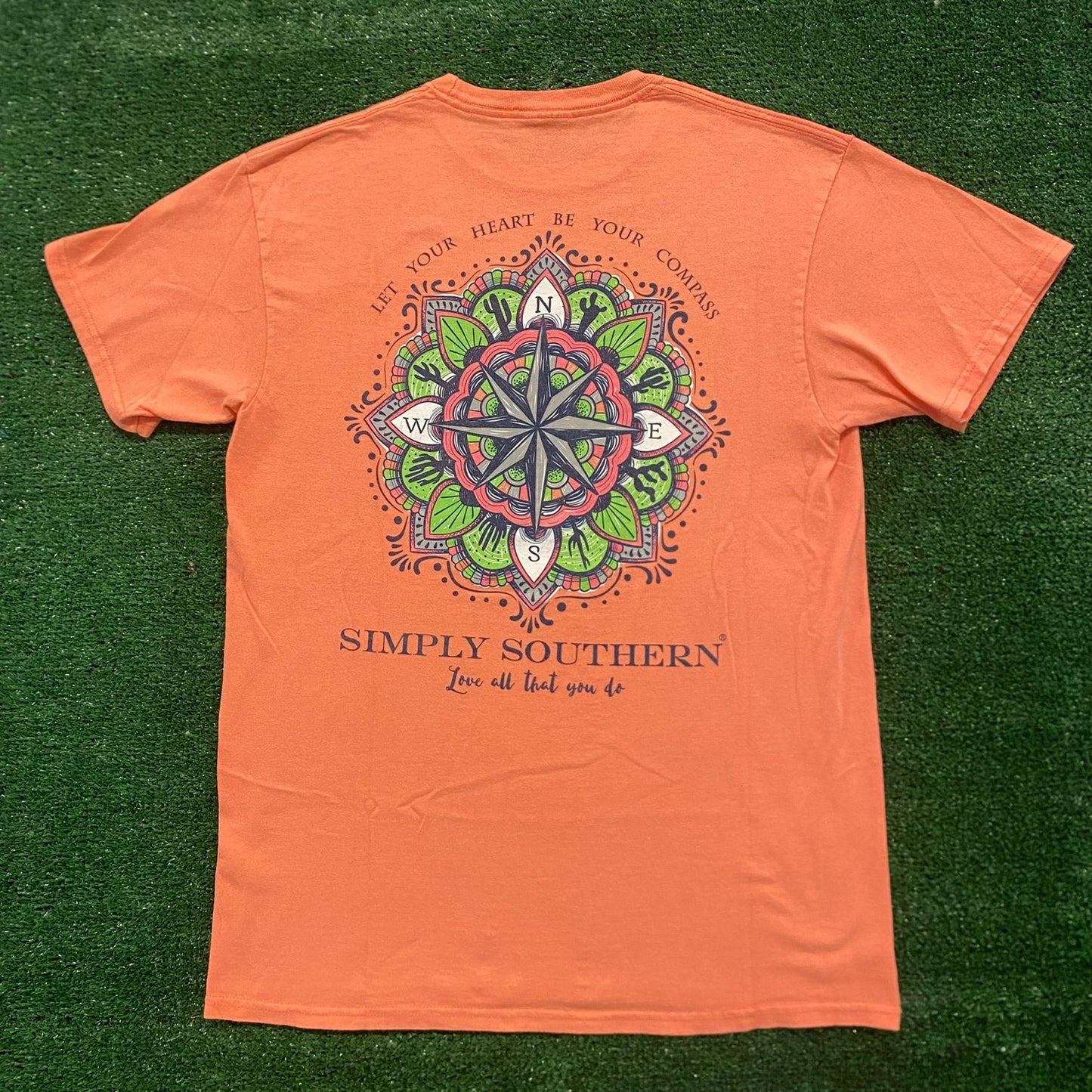 Simply Southern Compass Vintage Pastel Preppy T-Shirt