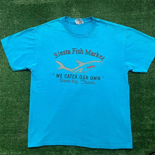 Vintage 90s Florida Keys Fishing Single Stitch Tourist Tee