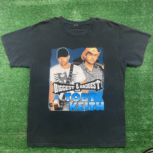 Vintage Y2K Toby Keith Tour Essential Country Music Band Tee