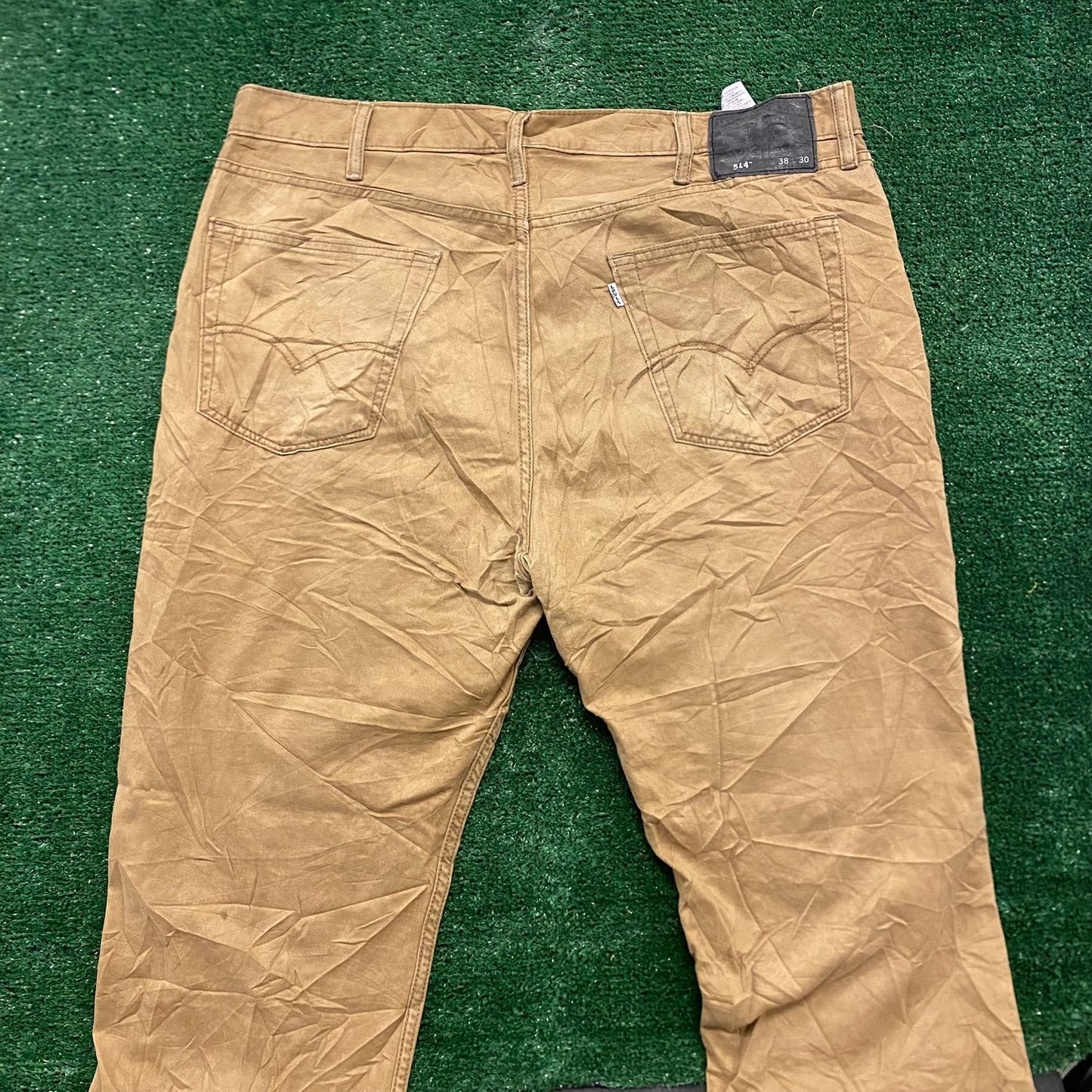 Levi's 514 Straight Fit Vintage Tan Khakis Chinos Pants