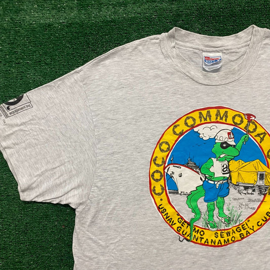 Vintage 90s Guantanamo Bay Single Stitch US Navy T-Shirt