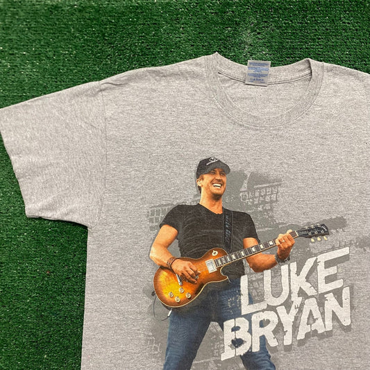 Vintage Y2K Luke Bryan Country Music Band T-Shirt