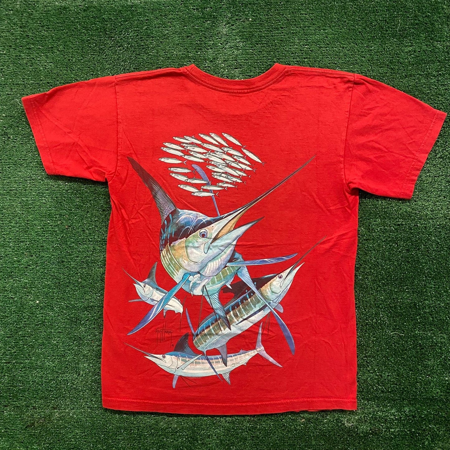 Vintage Y2K Guy Harvey Shirt Fishing Animal Nature Art Tee