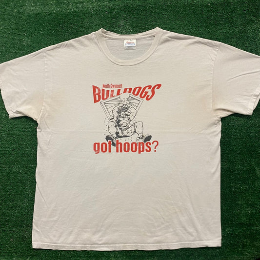 Vintage 90s Bulldogs Basketball Essential Baggy Sports Tee