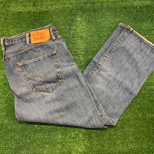 Levi's 501 Straight Fit Vintage Denim Jeans Pants