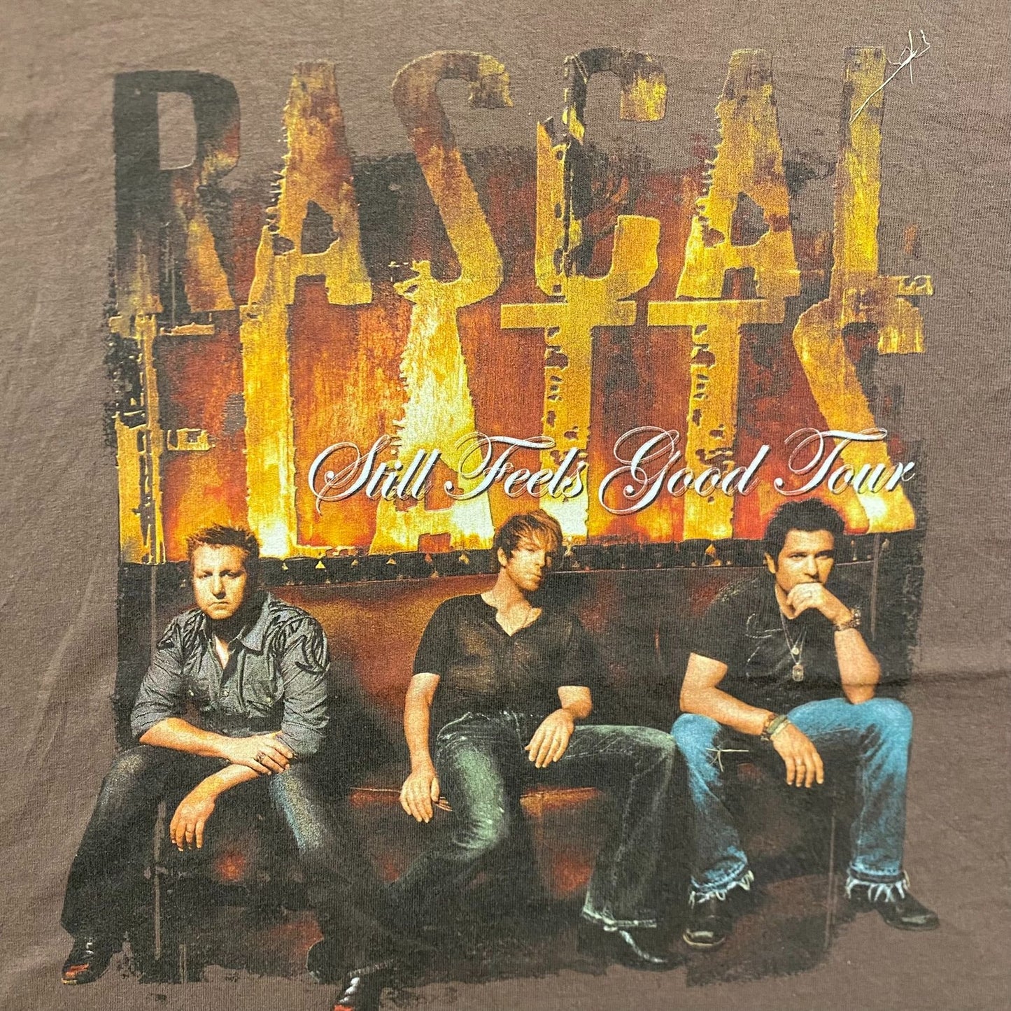 Vintage Y2K Rascal Flatts Tour Country Rock Band T-Shirt