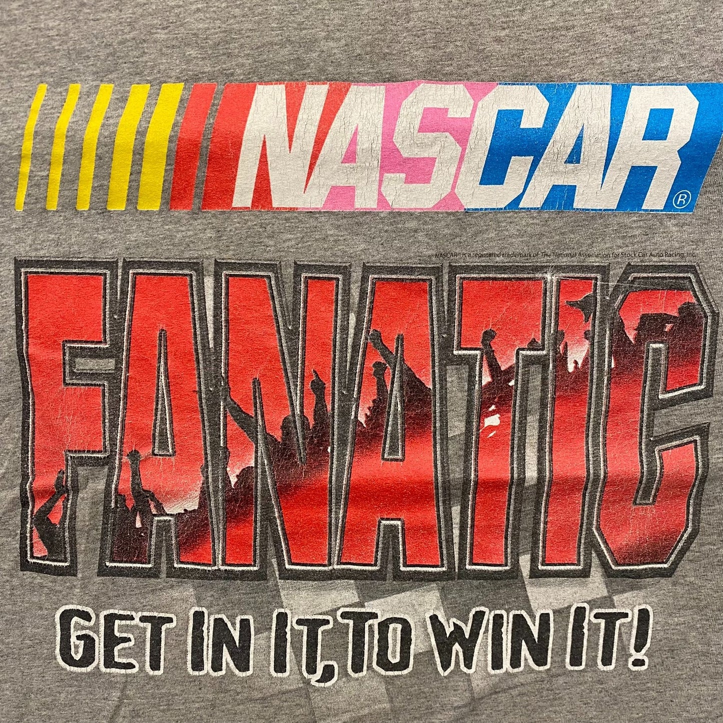 Vintage Y2K NASCAR Fanatic Shirt Auto Racing Logo Tee