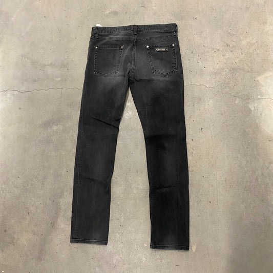 Just Cavalli Essential Faded Black Slim Fit Denim Jeans