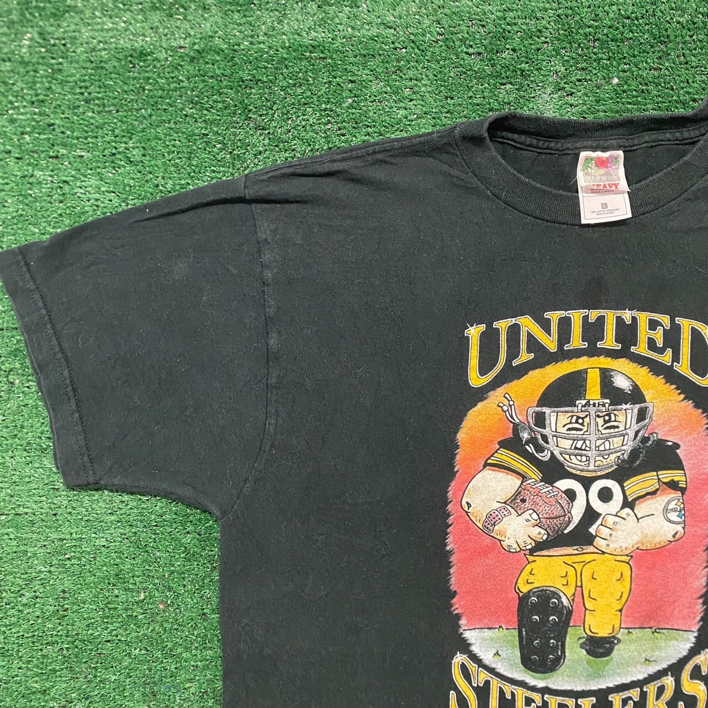 Vintage 90s Pittsburgh Steelers Football NFL Sun Faded Tee