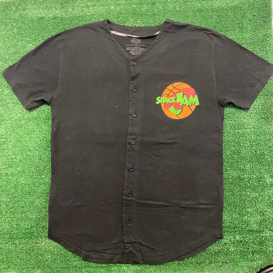 Space Jam Vintage Cartoon Movie Button Up Shirt