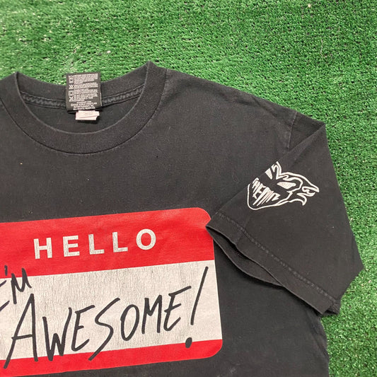 Vintage Y2K WWE Miz Wrestler Shirt Name Tag Wrestling Tee