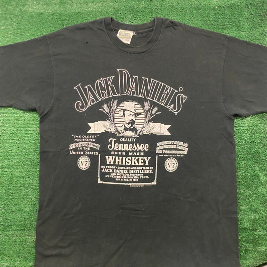 Vintage 90s Baggy Essential Jack Daniel's Single Stitch Tee