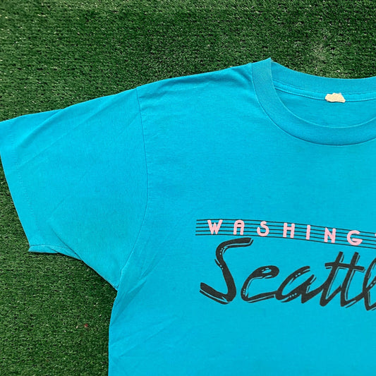 Vintage 90s Seattle Washington Single Stitch T-Shirt