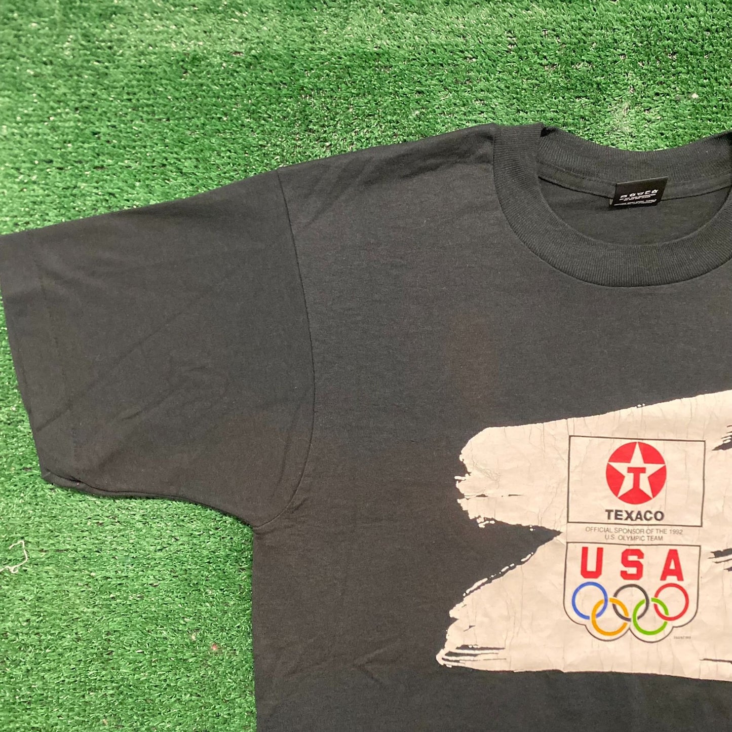 Vintage 90s Team USA Olympics Shirt Single Stitch Texaco Tee