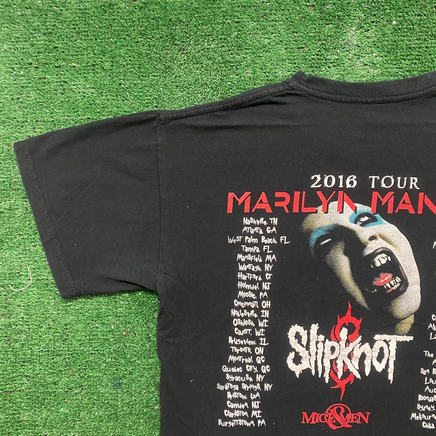 Vintage Y2K Slipknot Metal Band Shirt Rock Concert Tour Tee