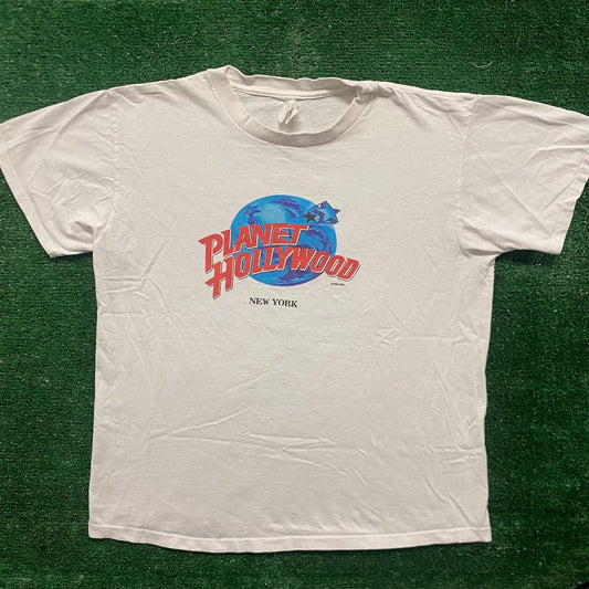 Vintage 90s Planet Hollywood Shirt New York Single Stitch Tee