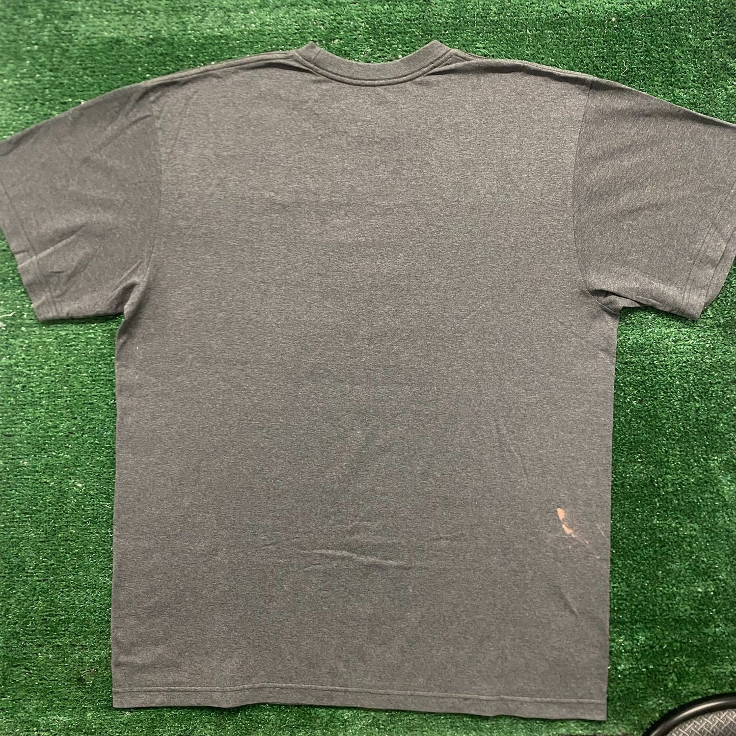 Vintage Y2K Nike Solo Swoosh Shirt Athletic Logo Gray Tee