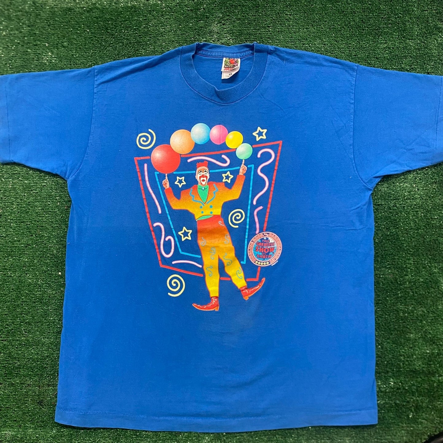 Vintage 90s Ringling Bros Circus Clown Single Stitch Tee