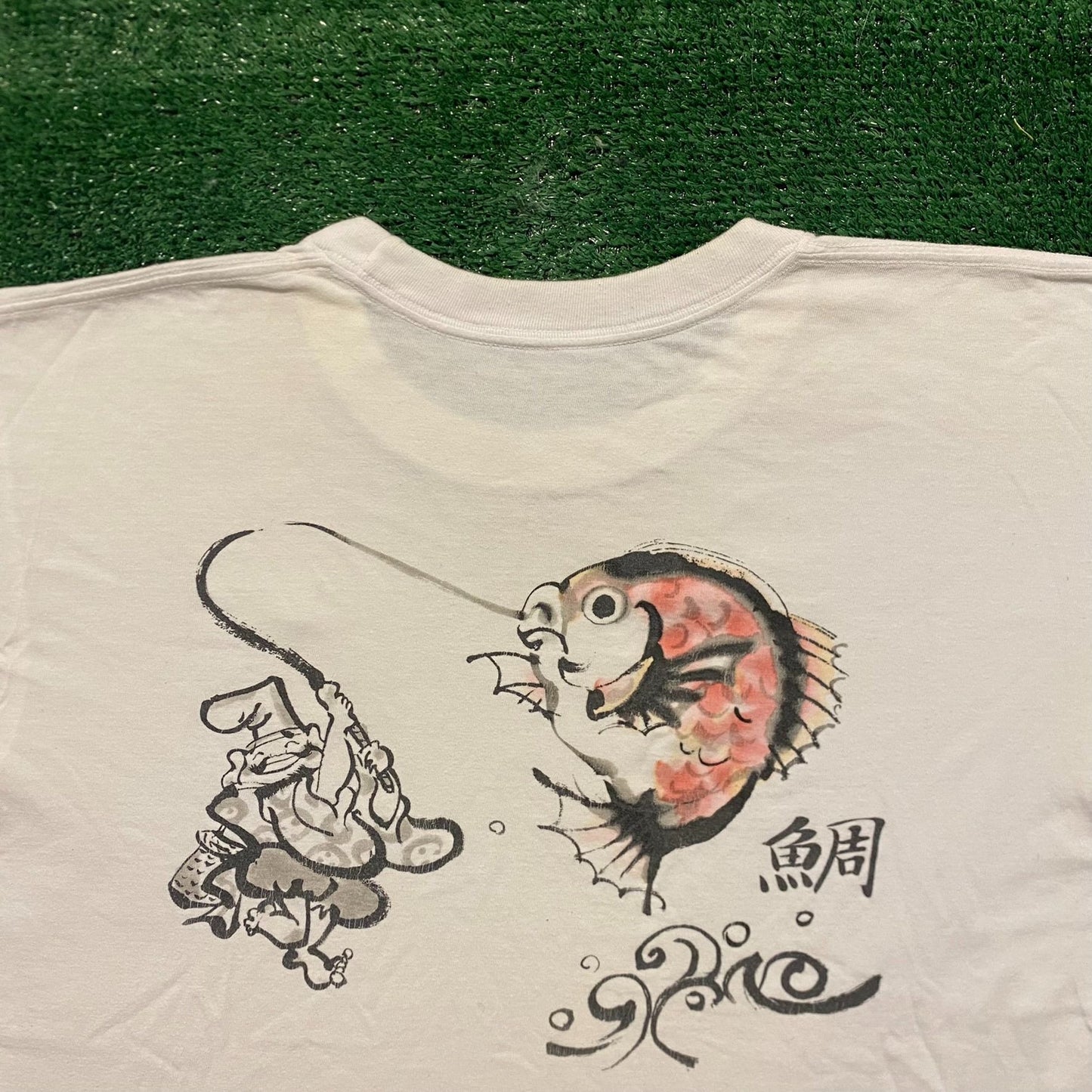 Japanese Fishing Samurai Vintage Japan Artwork T-Shirt
