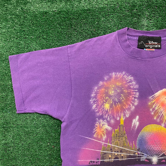 Vintage 90s Disney World Fireworks Single Stitch T-Shirt