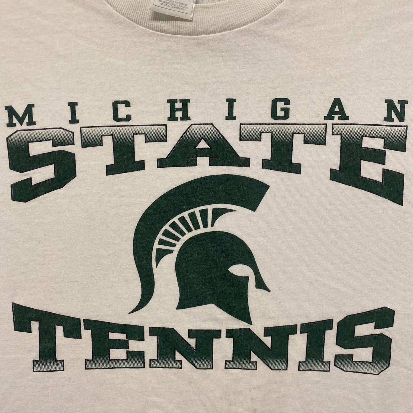 Vintage Y2K Michigan State Tennis Baggy College Sports Tee