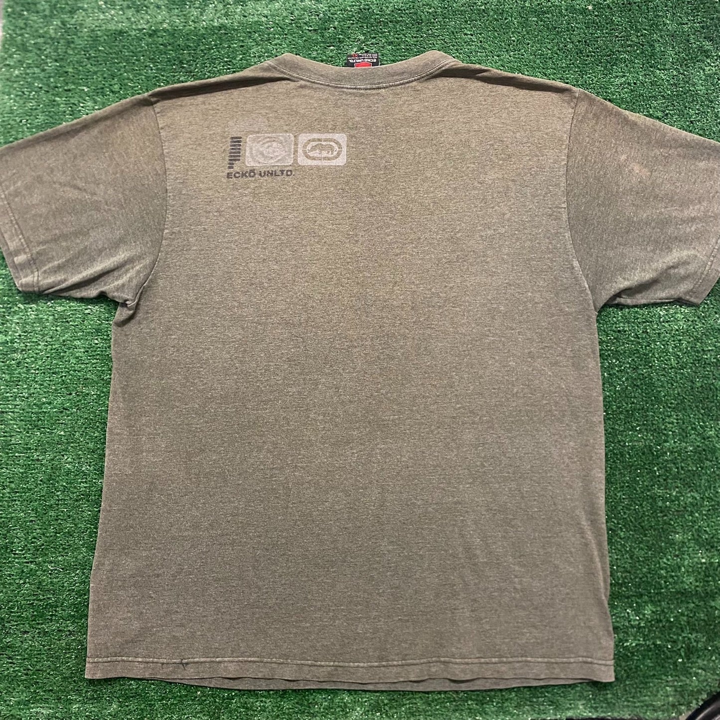 Vintage 90s Ecko Unltd. Rhino Baggy Sun Faded Drill Trap Tee