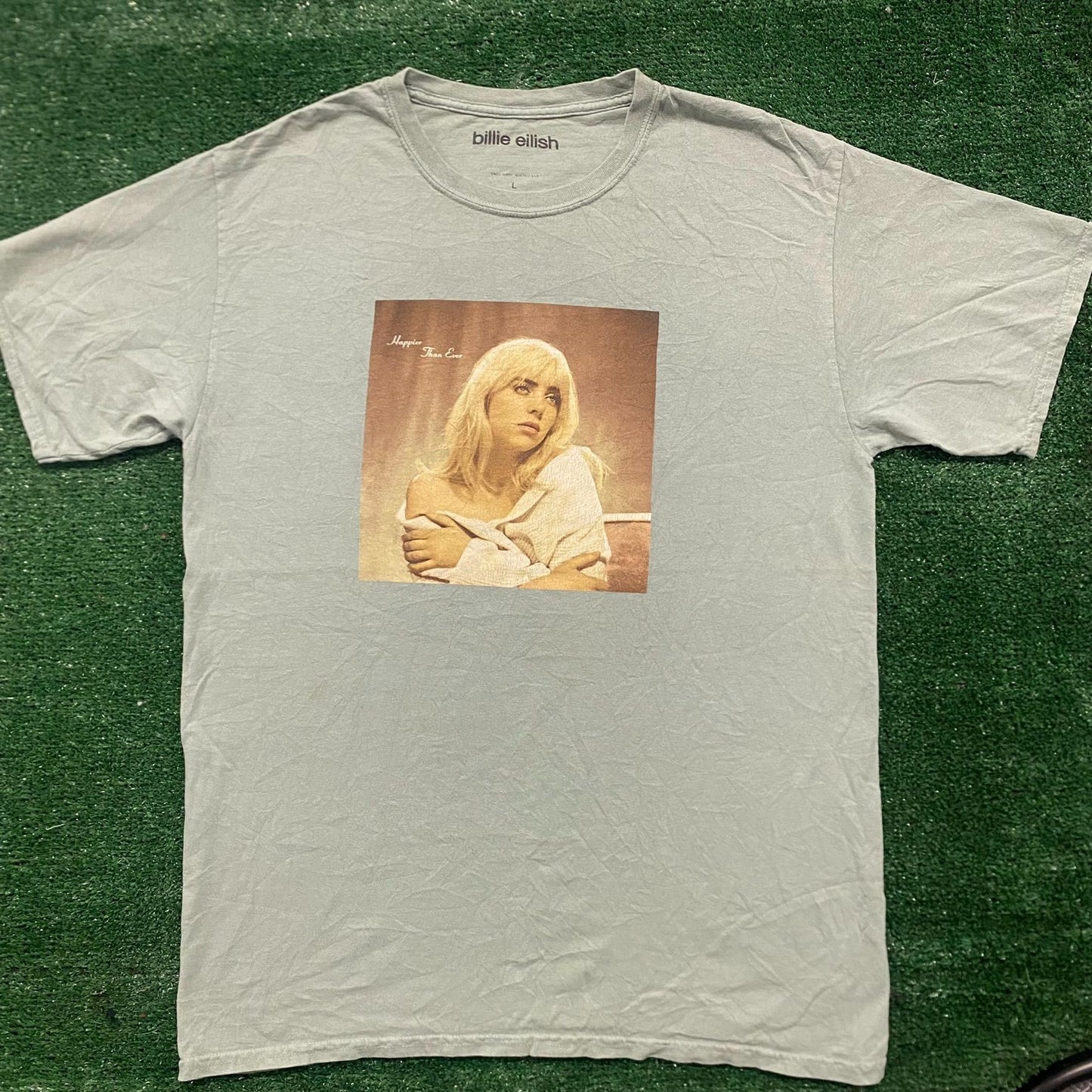 Billie Eilish Happier Than Ever Album Art Pop Music Band Tee