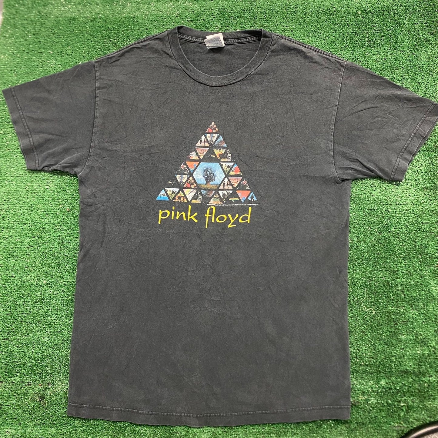 Vintage Y2K Pink Floyd Rock Band Sun Faded Punk Grunge Tee