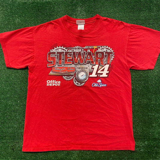 Vintage Y2K NASCAR Tony Stewart Sprint Cup Auto Racing Tee