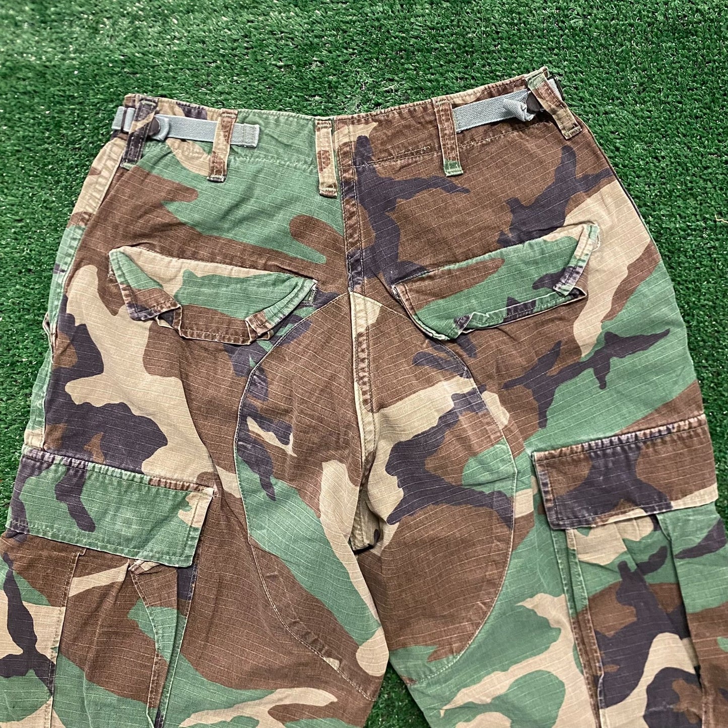 Forest Camo Vintage Military Army BDU Cargo Pants