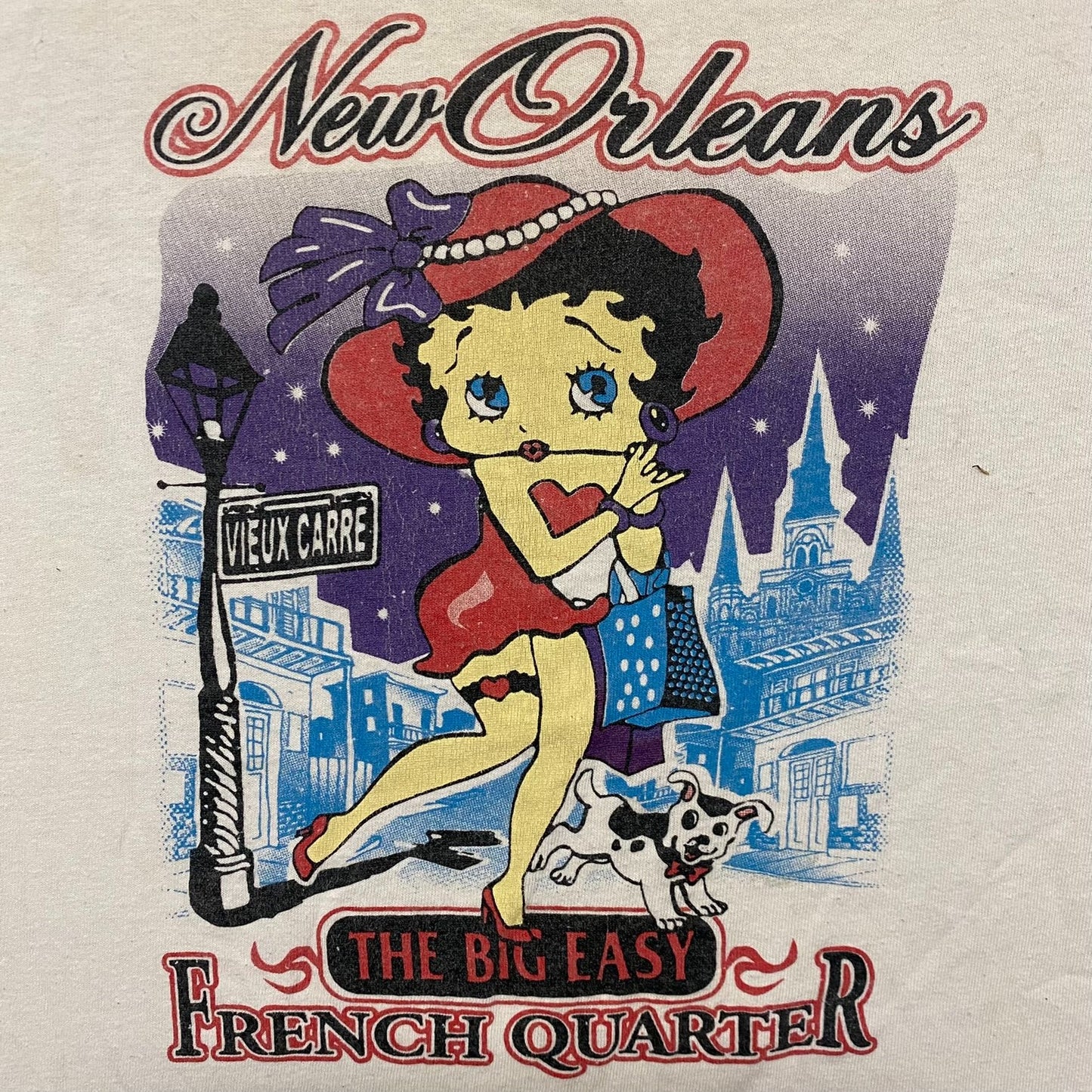 Vintage Y2K Betty Boop New Orleans Shirt Comic Tourist Tee