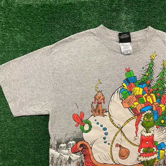 Vintage Y2K Dr. Seuss Grinch Christmas Cartoon Movie Tee